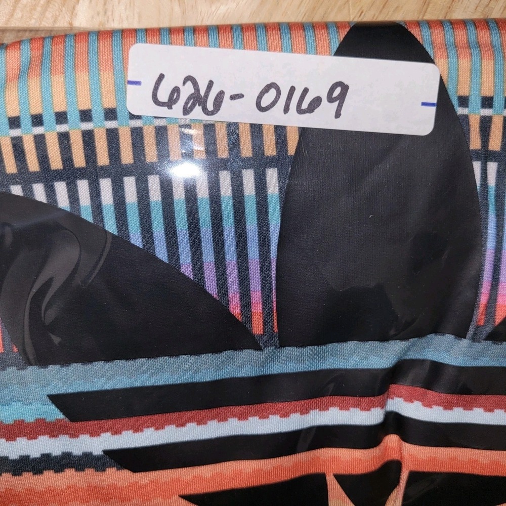 ADIDAS ORIGINALS Women's Striped Multicolor Off The Shoulder Shirt Crop Top Sz L - Picture 10 of 10